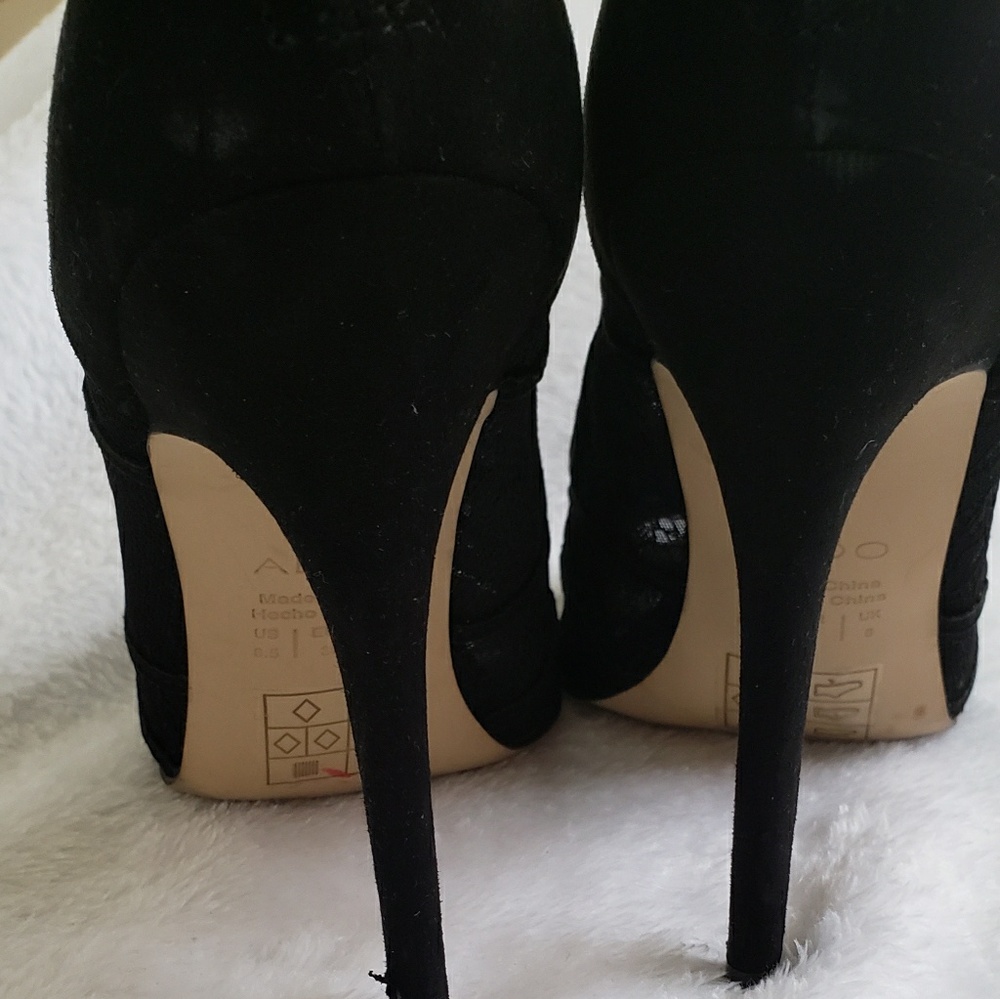 Aldo Open Toe Mesh Booties- Size 8.5 - image 5